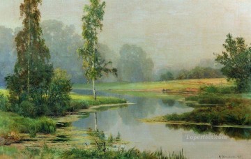 mañana brumosa 1897 paisaje clásico Ivan Ivanovich Pinturas al óleo